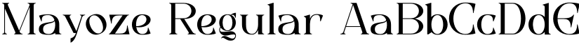 Mayoze Regular font