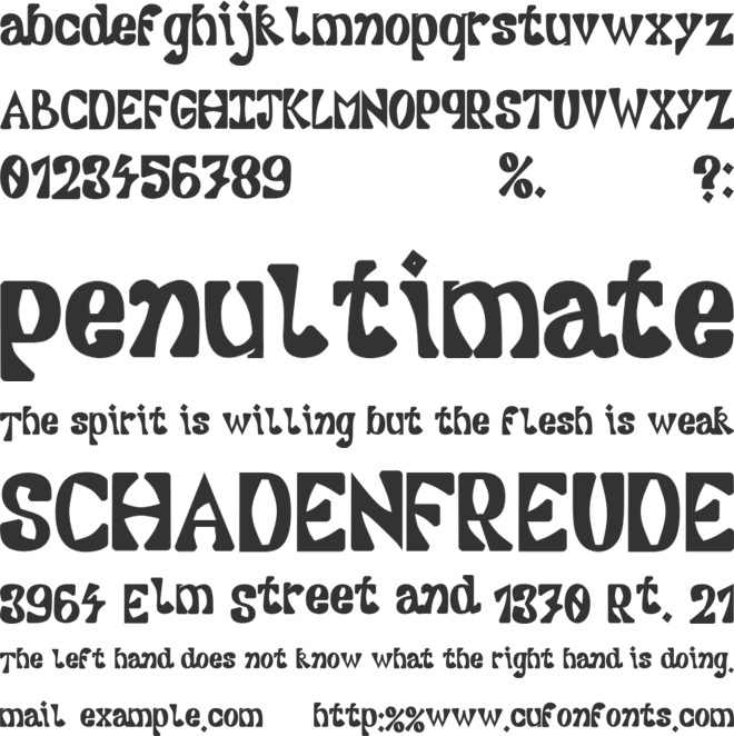 ORA Franchi font preview