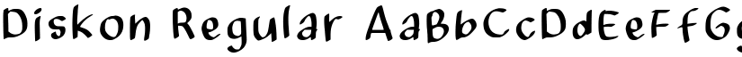 Diskon Regular font