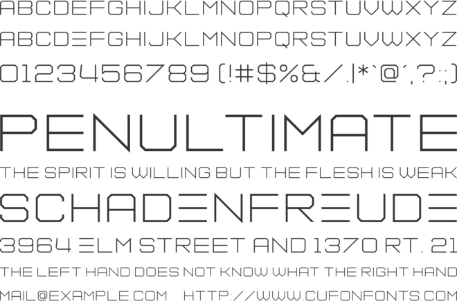 Sector Seven font preview
