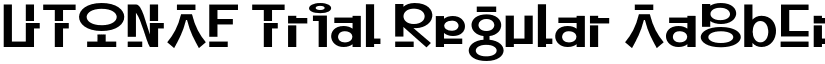 UTONAF Trial Regular font