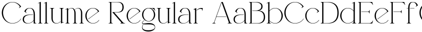 Callume Regular font