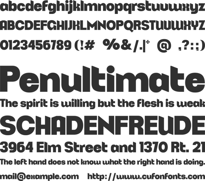 Introvert font preview