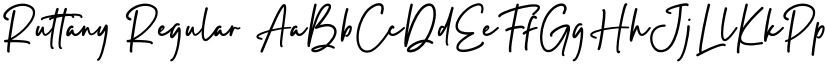 Ruttany Regular font