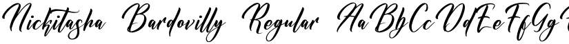 Nickitasha Bardovilly Regular font