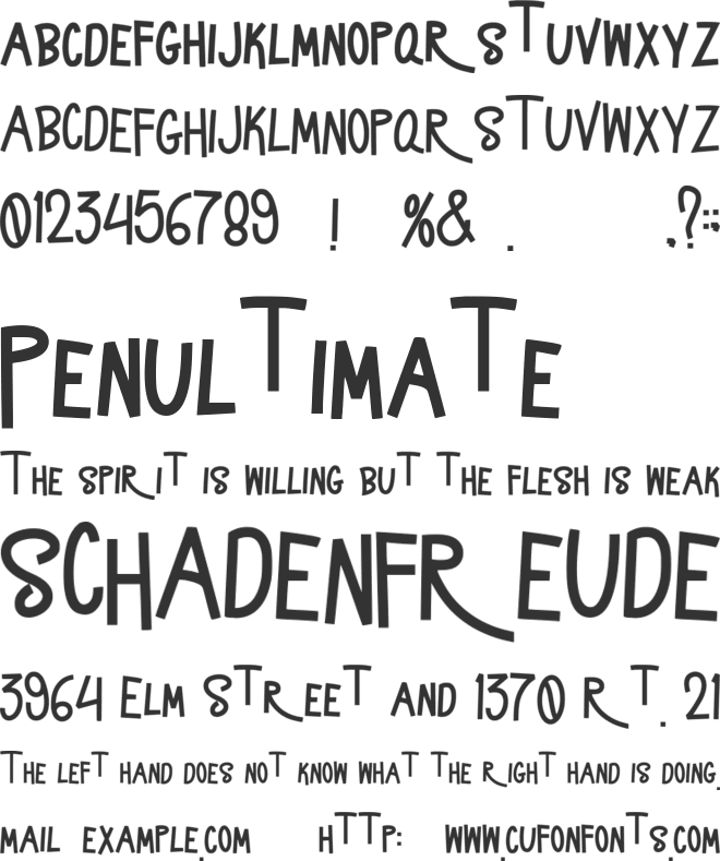 Jingle Jot font preview