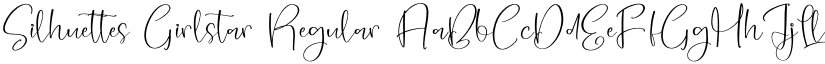 Silhuettes Girlstar Regular font