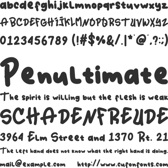 JERIH font preview