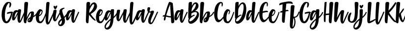 Gabelisa Regular font