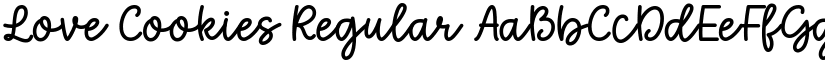 Love Cookies Regular font