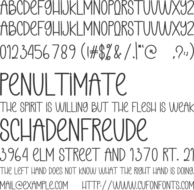 Cheese Banana font preview