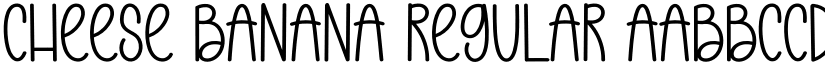 Cheese Banana Regular font