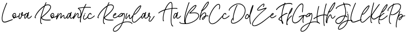 Lova Romantic Regular font