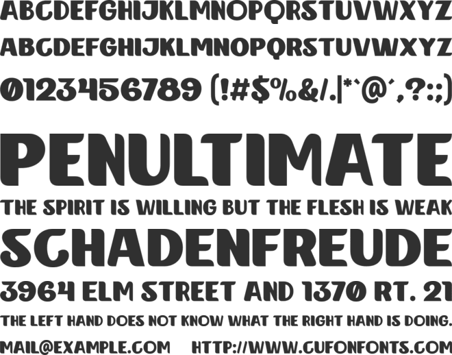 Rayhound font preview