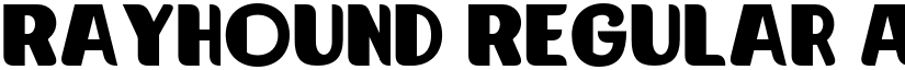 Rayhound Regular font