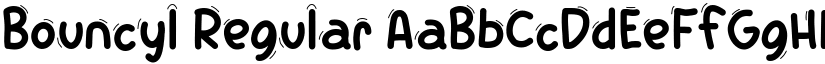 Bouncyl Regular font