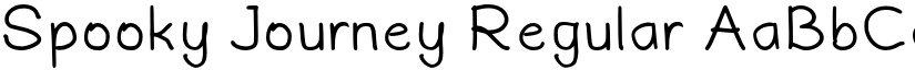 Spooky Journey Regular font