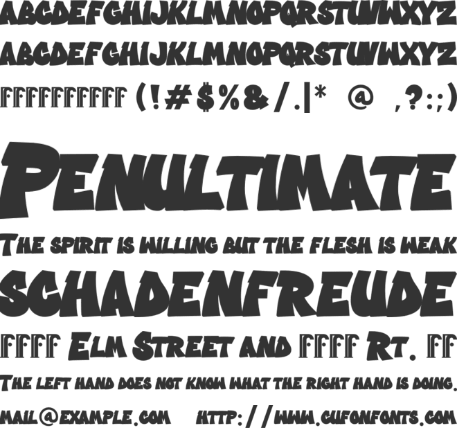 Crysh Graffiti - Personal Use font preview