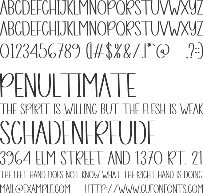 Social House font preview