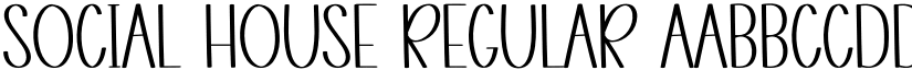 Social House Regular font