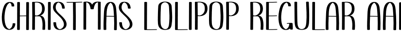 Christmas Lolipop Regular font