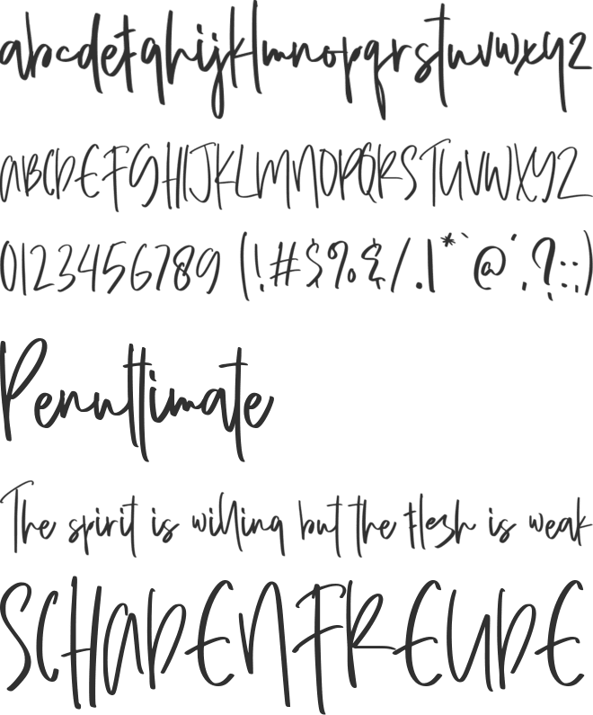 Butterfly Personal Use font preview