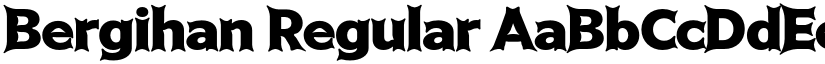 Bergihan Regular font