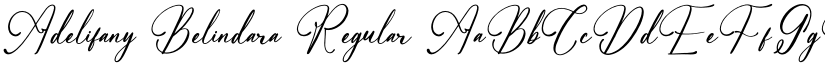 Adelifany Belindara Regular font
