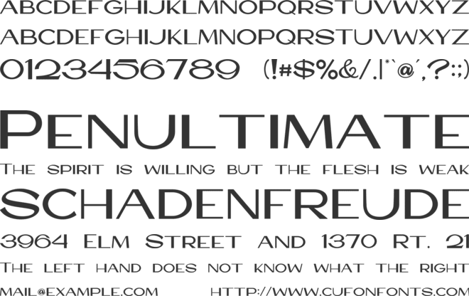 HASBOOK font preview