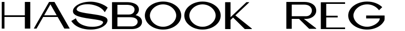 HASBOOK REG font