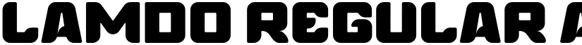 Lamdo Regular font