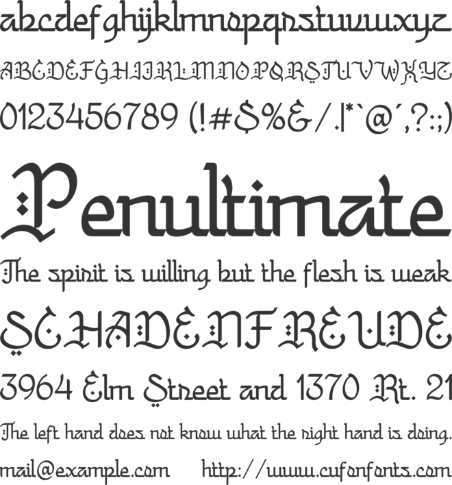 Hilal Ramadhan font preview