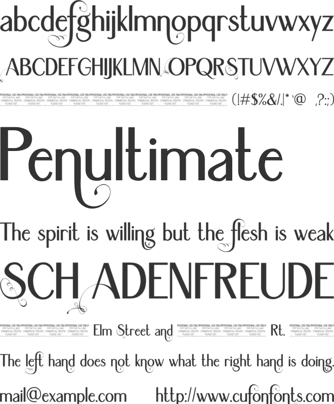 Sonatha font preview