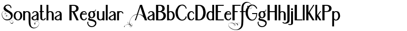 Sonatha Regular font