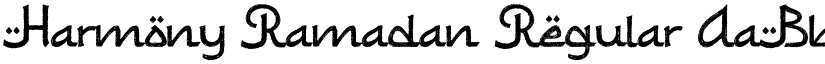 Harmony Ramadan Regular font