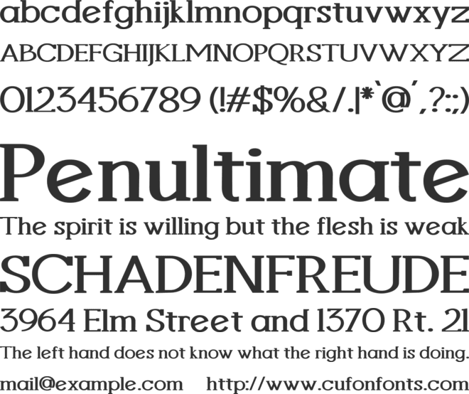 Joachim Slab Signature font preview