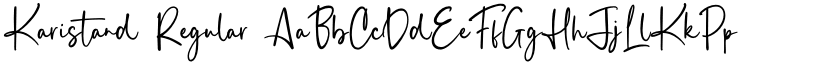 Karistand Regular font