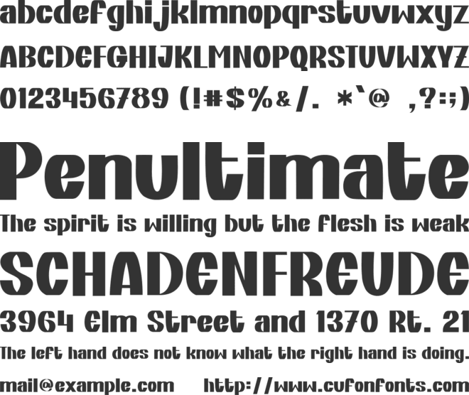 BORELLA - Personal Use font preview