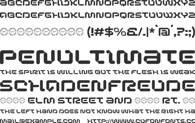 Maveric - Futuristic Font font preview