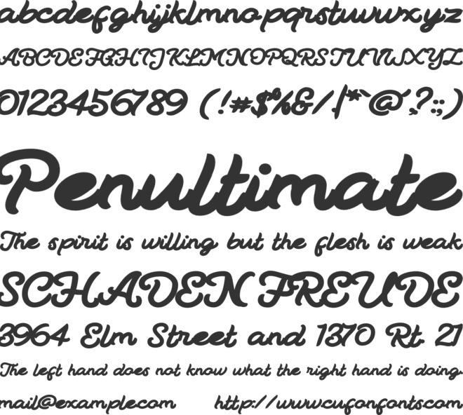 Radiant Retro font preview