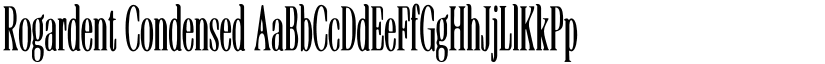 Rogardent Condensed font