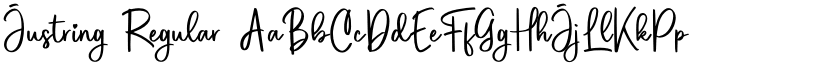 Justring Regular font