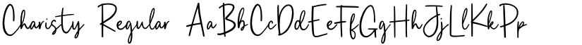 Charisty Regular font