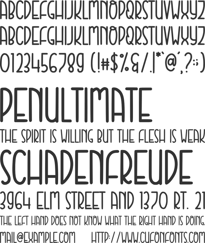 Brown Love font preview