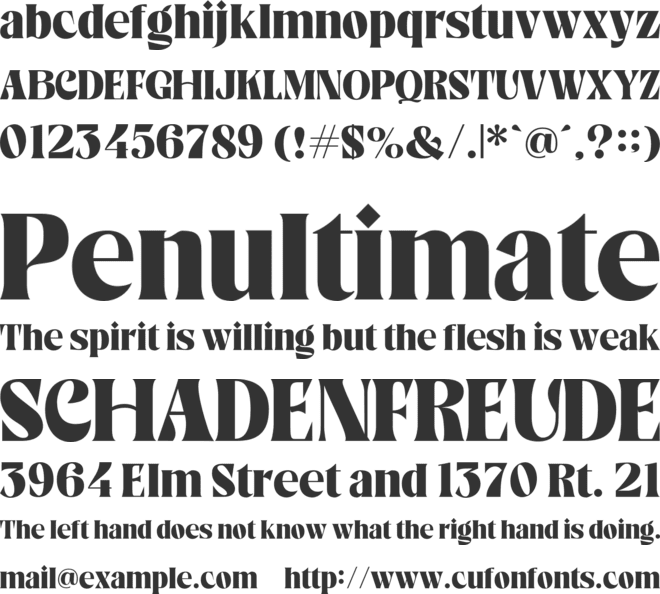 Brefid font preview