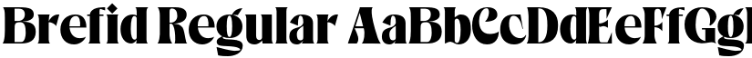 Brefid Regular font