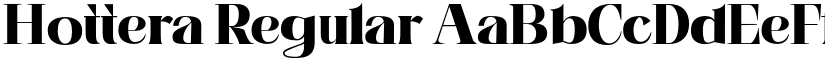 Hottera Regular font
