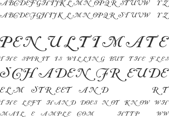 Caslon Initials font preview