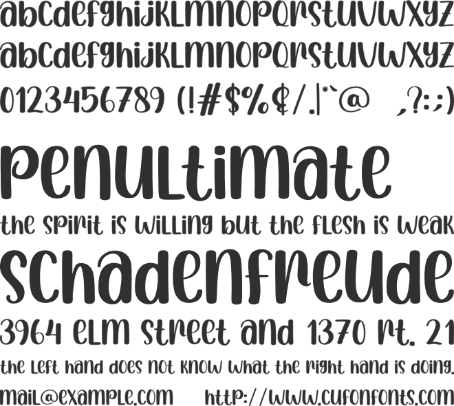 Pasta Cheese font preview