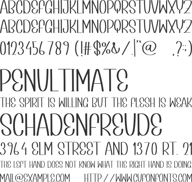 History Night font preview